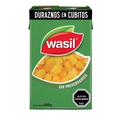 DURAZNO CUBITOS WASIL 500G