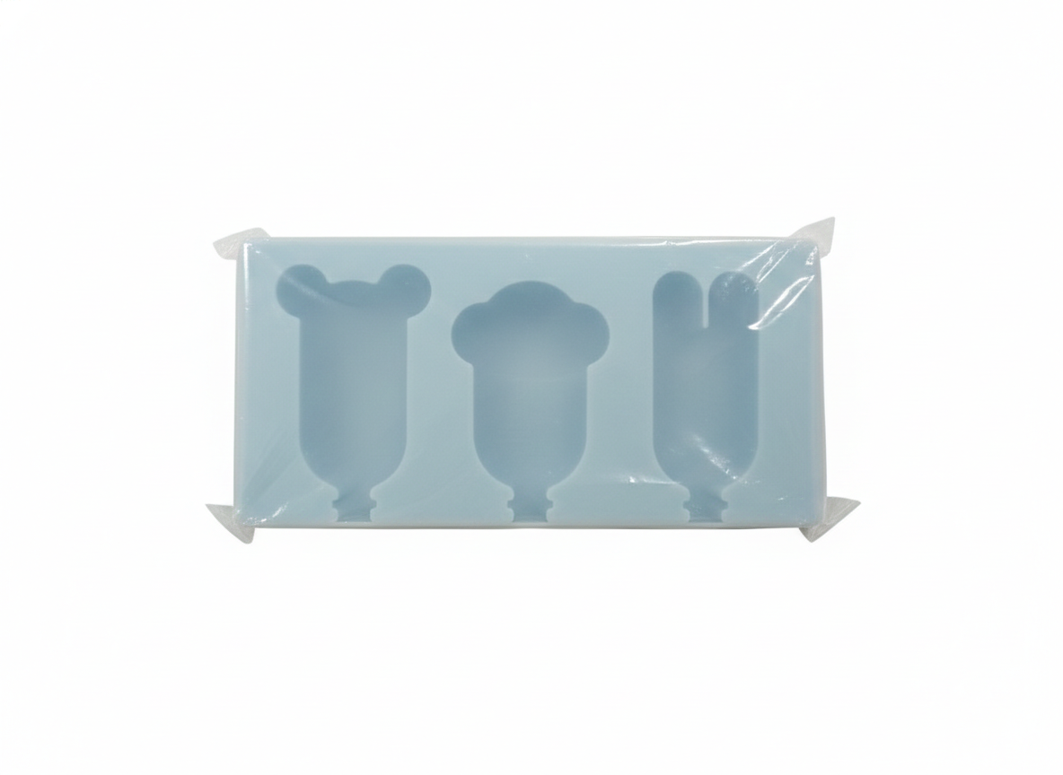 MOLDE DE SILICONA HELADO CON FIGURA