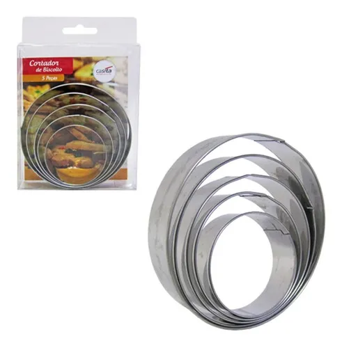 CORTADOR DE GALLETAS REDONDO 5 PCS C215