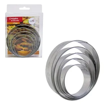CORTADOR DE GALLETAS REDONDO 5 PCS C215
