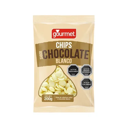 CHIPS CHOCOLATE BLANCO GOURMENT
